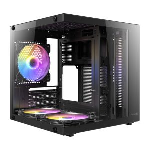 Antec VCX10M RGB Micro-ATX | ITX Mini -Tower Gaming Chassis – Black
